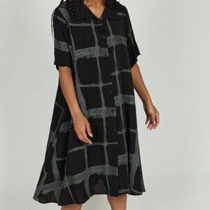 Intentionally Blank FORTE SHIRT DRESS Black